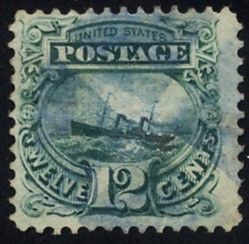 US 117 Pictorials Used F - VF Scarce Blue Cancel cv $290