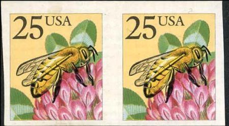 US 2281a VF NH 1990 Honeybee imperforate pair