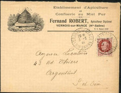 France 1944 Bee advertising cover, Beehive