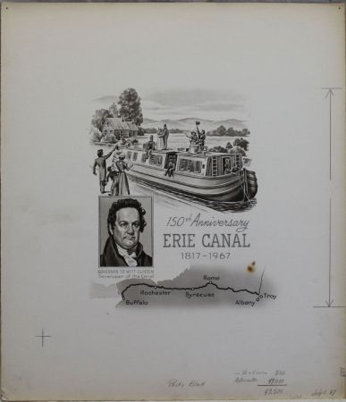 US Artmaster Scott 1325 1967 Erie Canal - Artwork