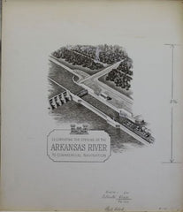 US Artmaster Scott 1358 1968 Arkansas River Navigation - Artwork