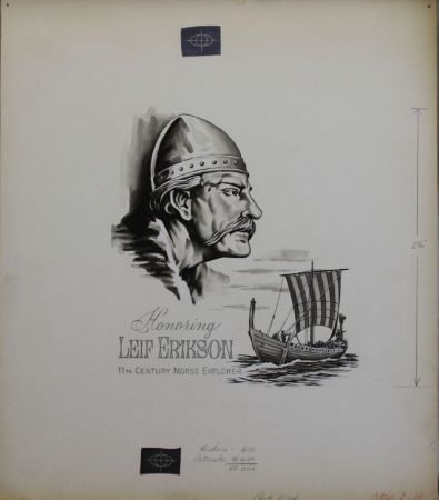 US Artmaster Scott 1359 1968 Leif Erikson - Artwork