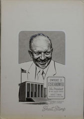 US Artmaster Scott 1394 1970 - 74 Dwight D. Eisenhower - Artwork