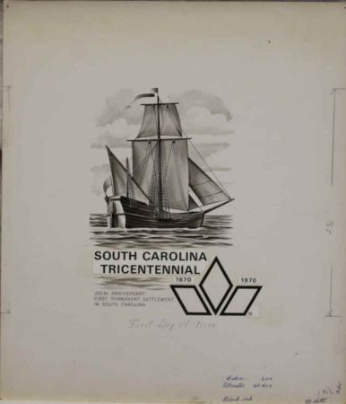 US Artmaster Scott 1407 1970 South Carolina - Artwork