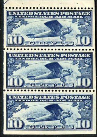 US C10a Airmail LH XF Position C Arrow UL - Wide Margins