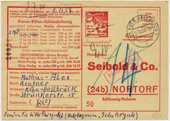 Germany 1958 Advertising postal card for honey