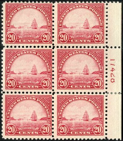 US 567 LH F +  Plate Block cv $300