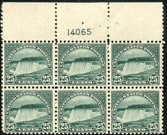 US 568 LH F - VF  Plate Block