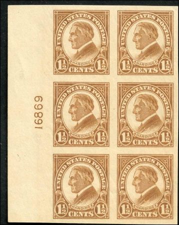 US 575 - 577 and 631 VF - XF NH/LH Plate Block cv $227.50