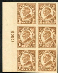 US 575 - 577 and 631 VF - XF NH/LH Plate Block cv $227.50