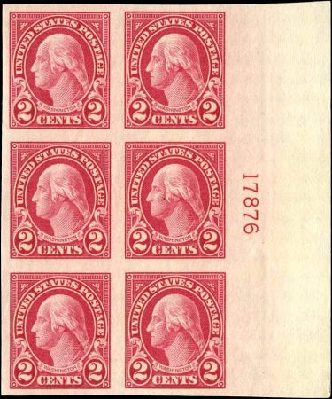 US 575 - 577 and 631 VF - XF NH/LH Plate Block cv $227.50