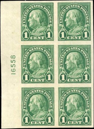 US 575 - 577 and 631 VF - XF NH/LH Plate Block cv $227.50