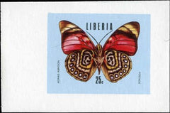 Liberia 1974  683 - 688, C204 Trial Color Imperfs, blue background