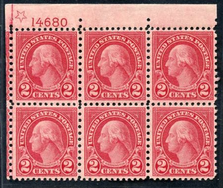 US 579 LH VF PB of 4 with 2 Extra - cv $830