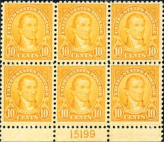 US 562 NH VF Plate Block of 6