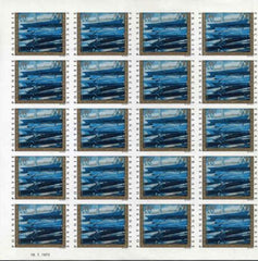 French Polynesia C100 - 104 VF NH Set of Corner Blocks