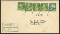 US Illinois, Bondville 632 Fancy Cancel Cover Green Shamrock