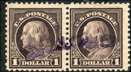 US 518 Washington / Franklin F - VF Used Pair