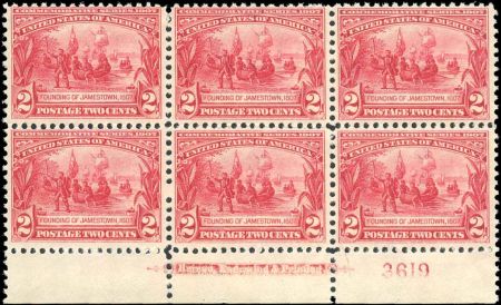 US 329 Early Commemoratives F - VF NH