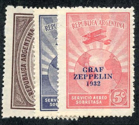 Argentina 1932 C35 - C37 VF LH