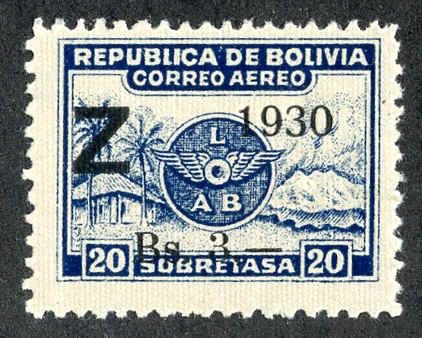 Bolivia 1930 C25 F-VF LH