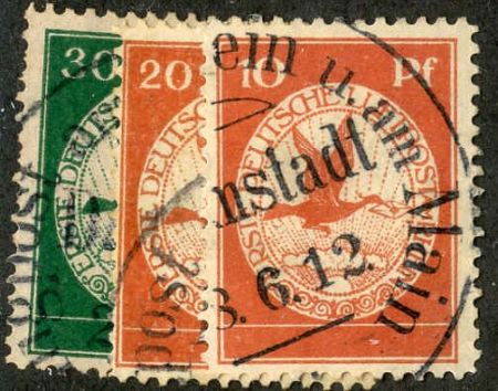 Germany 1912 Mi. l-lll F - VF Used