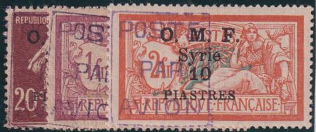 Syria 1921 C4 - C6 VF LH Signed Sanabria