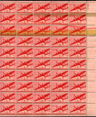 US Errors Airmail Sheets C25