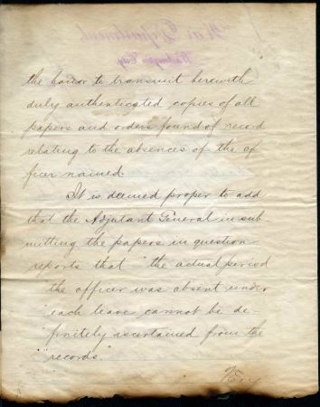 Autographs Robert T. Lincoln 1883 Secretary of War signed letter