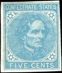 US Back Of Book - Confederate States of America 6 F - VF NH