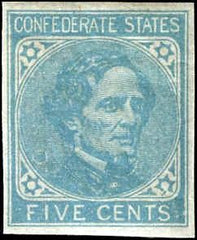 US Back Of Book - Confederate States of America 7 VF - XF NH