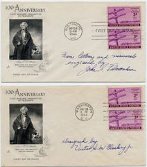 US 924 FDC 's Set of 2, Signed by Designer & Engraver