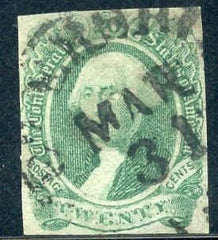 US Back Of Book - Confederate States of America 13 F - VF Used 4 Margins cv $400