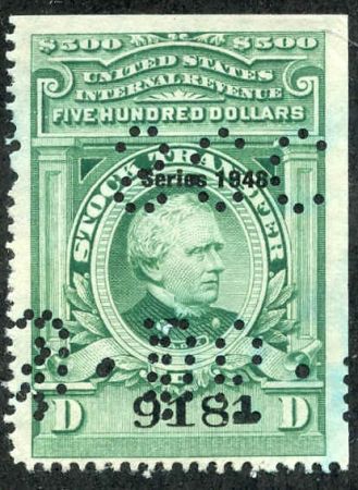 US RD282 Revenue Used Fine Perf Initials