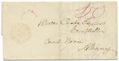 US 1839 Stampless Cover with Railroad Cancel