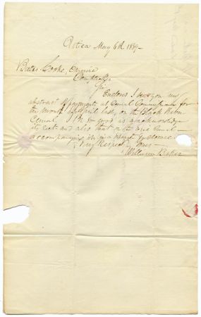 US 1839 Stampless Cover with Railroad Cancel