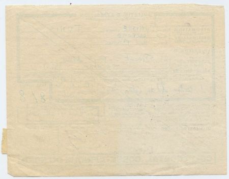 France 1959 Parcel Post Form with Railway issues