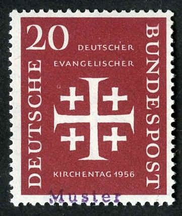 Germany 1956 745 Specimen Ovpt - Evangelical Synod