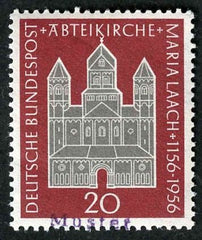 Germany 1956 747 Specimen Ovpt - Maria Laach Abbey