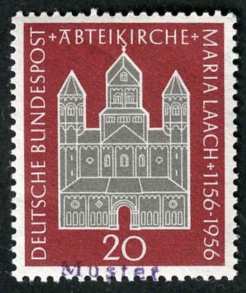 Germany 1956 747 Specimen Ovpt - Maria Laach Abbey