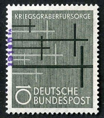 Germany 1956 753 Specimen Ovpt - Cemetery Crosses Commemorate WWII