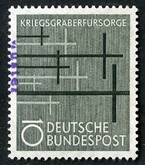 Germany 1956 753 Specimen Ovpt - Cemetery Crosses Commemorate WWII