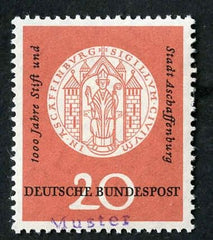 Germany 1957 765 Specimen Ovpt - Arms of Aschaffenburg