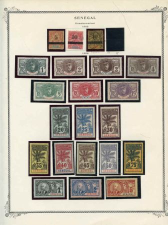 French Colonies Senegal Mint 25, 37-45, 47, + More