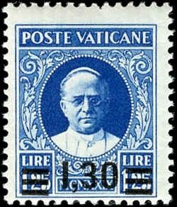 Vatican 36 Fine LH Signed cv $180