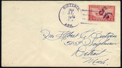 US Arkansas, Fifty-Six 649 Fancy Cancel Cover, Solid Numerals