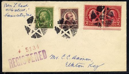 US California, Monrovia 564, 632, 634 Fancy Cancel Cover, Star