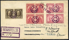 US Illinois, Henton 657, 689 Fancy Cancel Cover, Circles