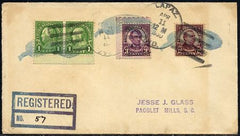 US Indiana, Lapaz 564, 632, 635 Fancy Cancel Cover, Squash