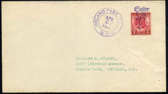 US Illinois, Orlando Park 645 Fancy Cancel Cover, Easter